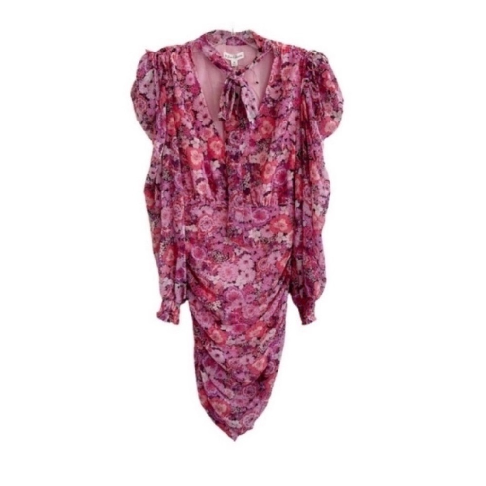 NWT For Love & Lemons Cheyenne Floral Long Sleeve Mini Dress - Picture 5 of 11